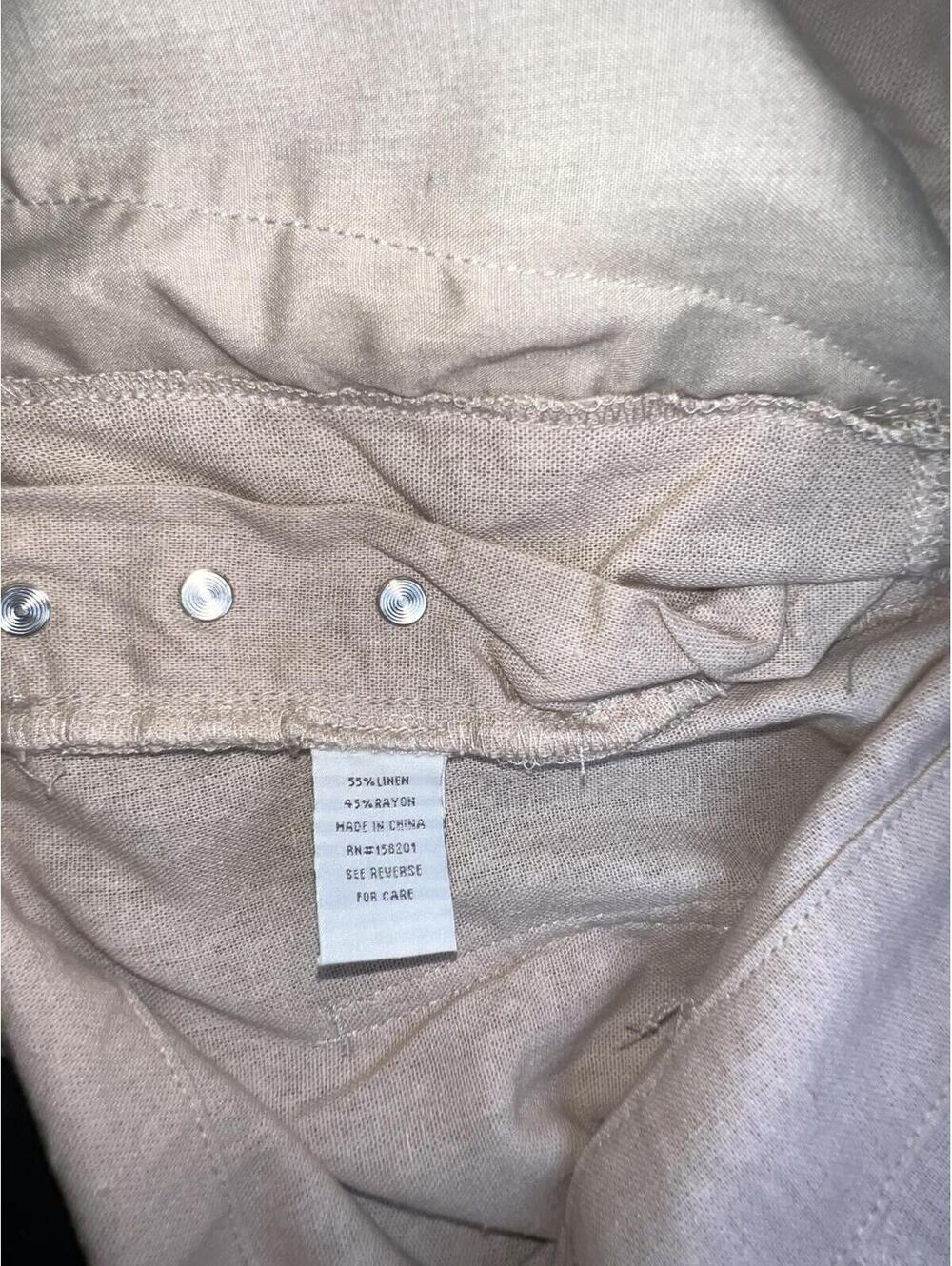 Linen Short Overall, Size L April Kiss - Picture 9 of 9
